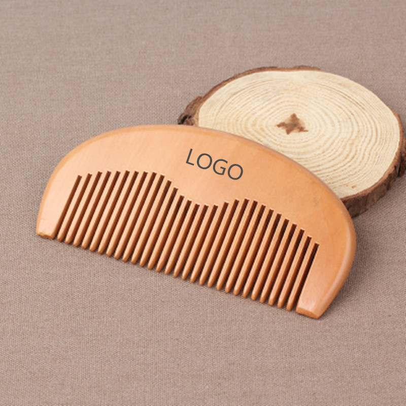  Peach Wooden Comb