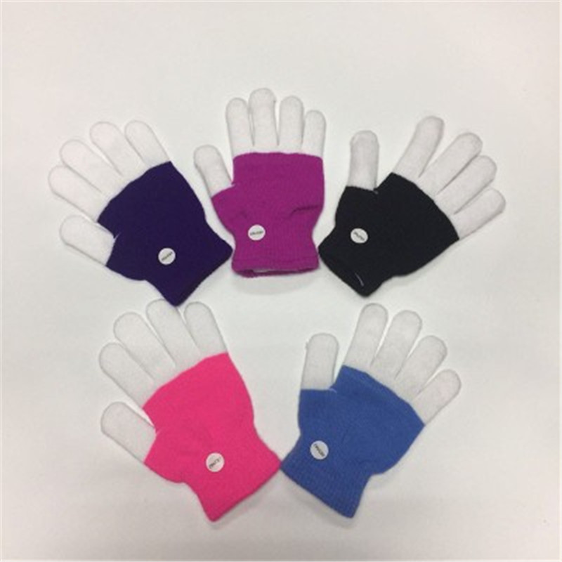 LED Flashing Finger Lighting Gloves