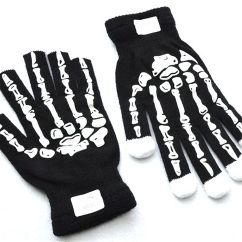 Halloween and Christmas LED Flashing Finger Lighting Gloves