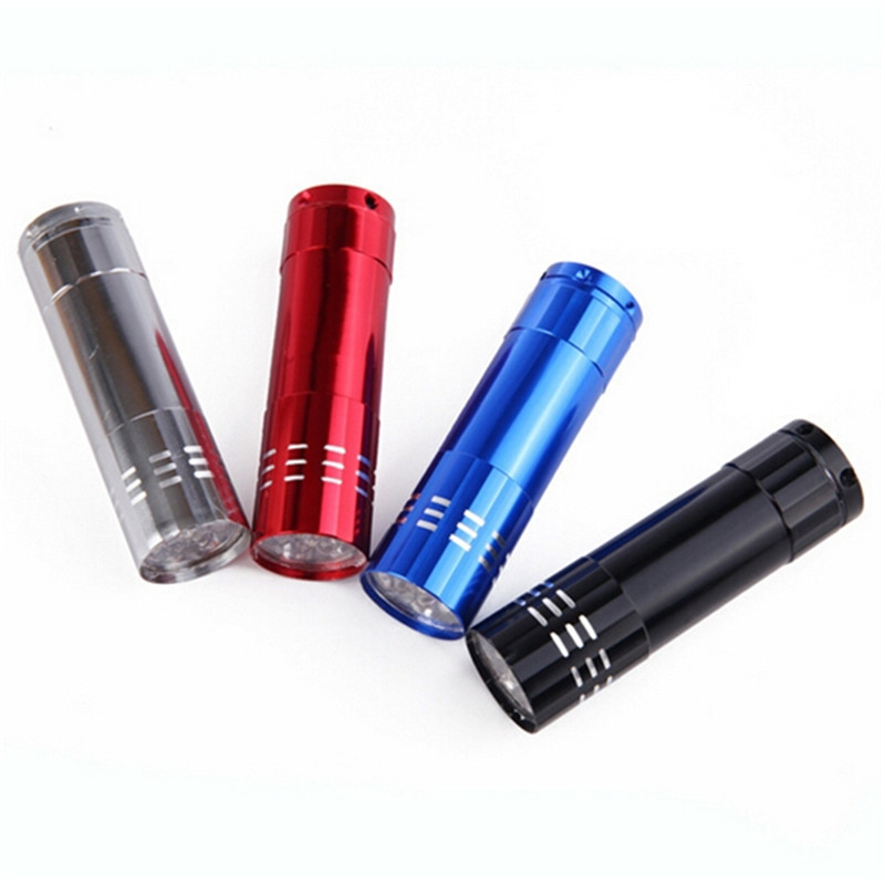  9 LED Pocket Aluminum Flashlight
