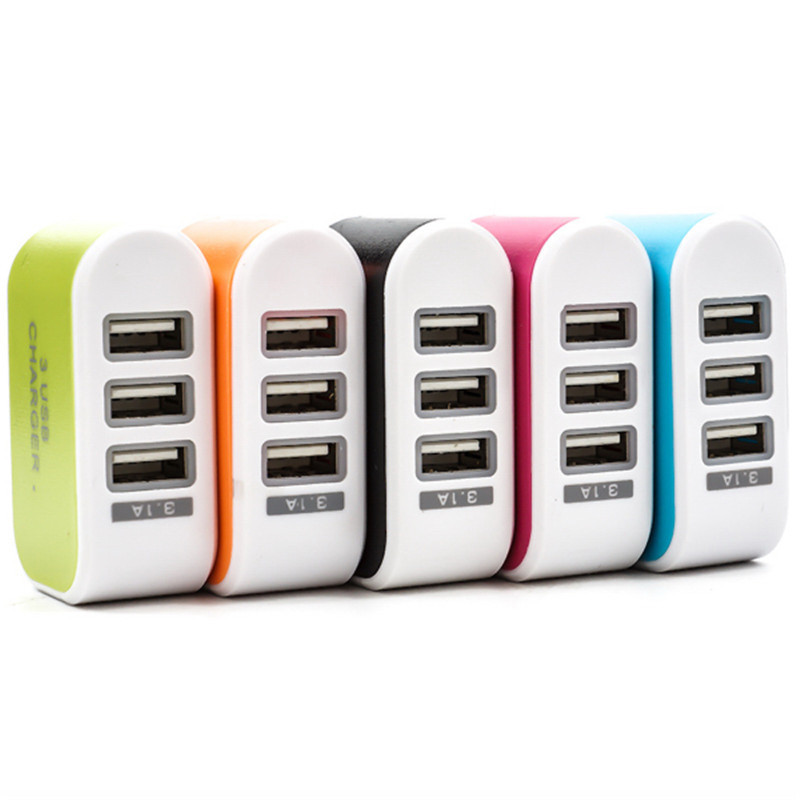 3 USB Ports AC Adapter Charger