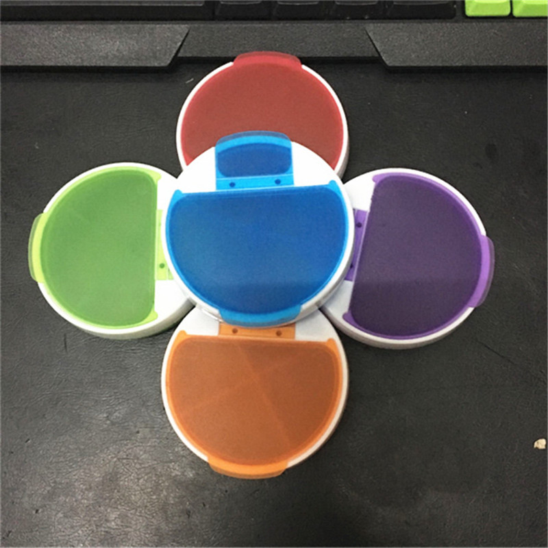  4- Compartment plastic pill case
