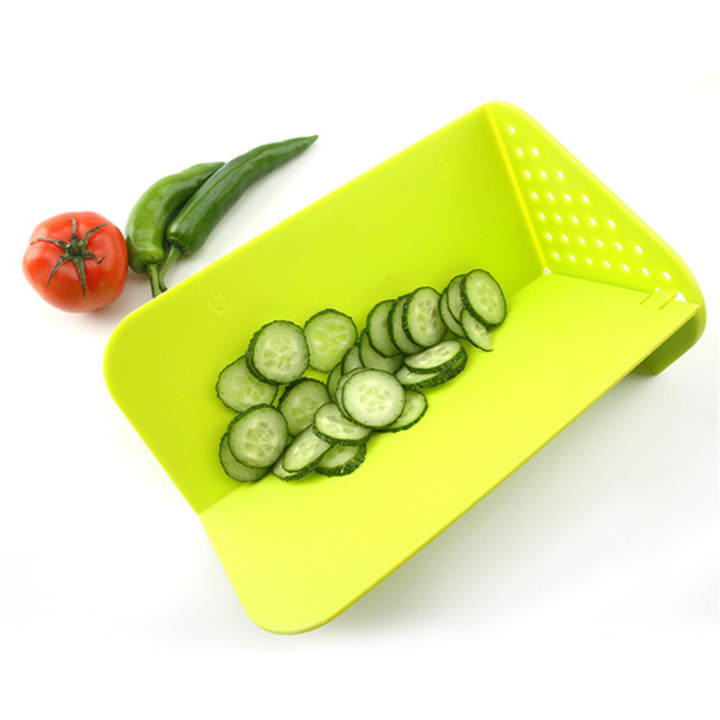 Folding Cutting Board with Draining Board