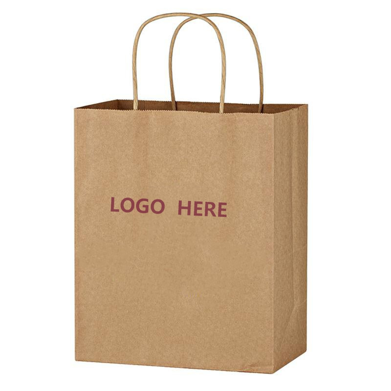 Factory Directly 100 pcs Kraft Paper Brown Shopping Bag
