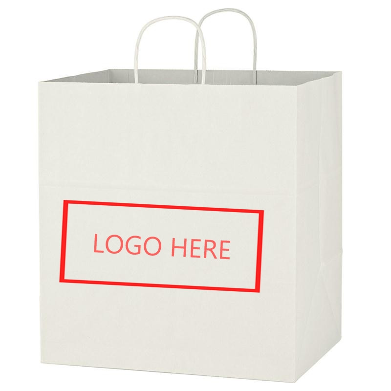 MOQ 100pcs Kraft Paper Tote Bag