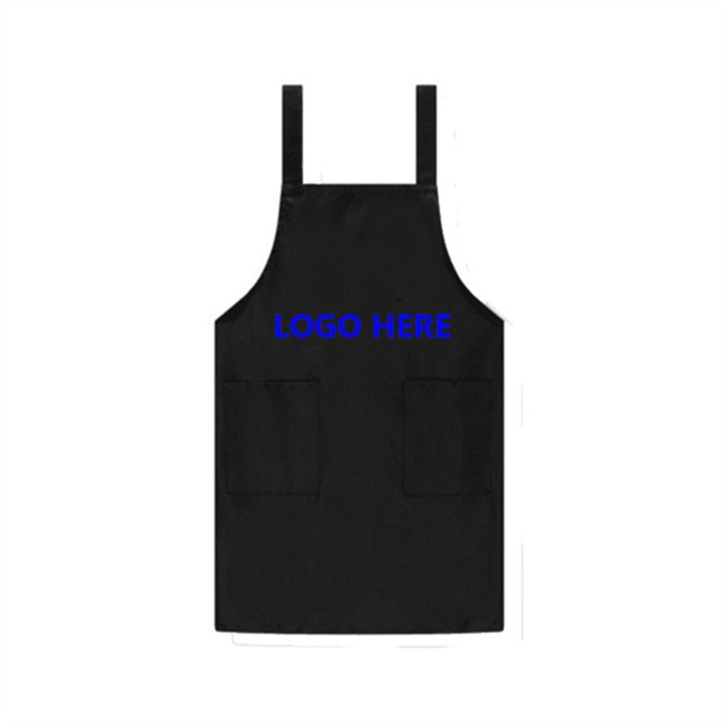 Solid Color Apron with 2 Pockets