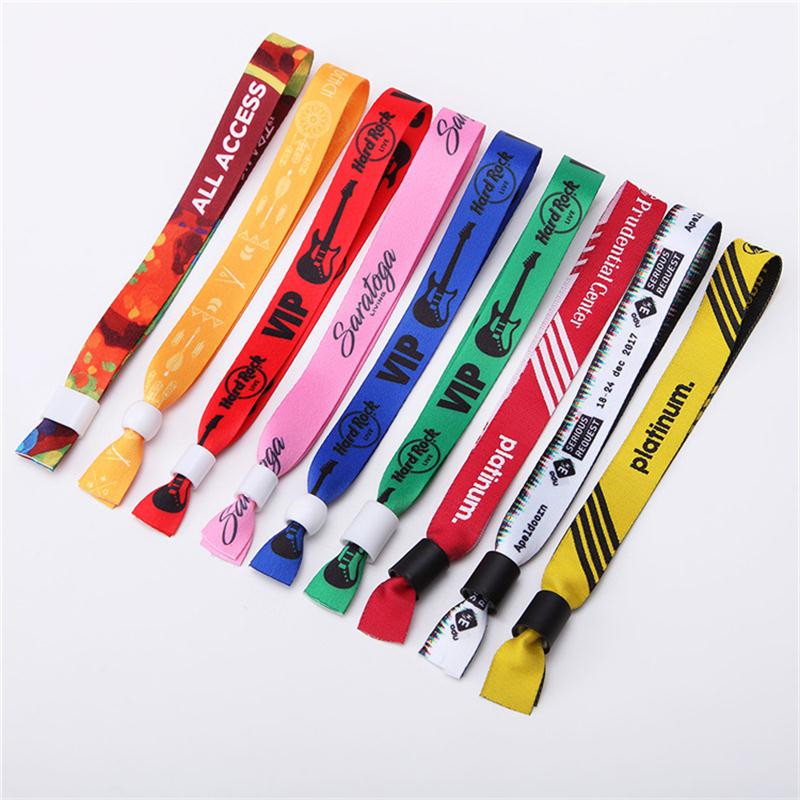 Fabric Wristband with Bead Closure