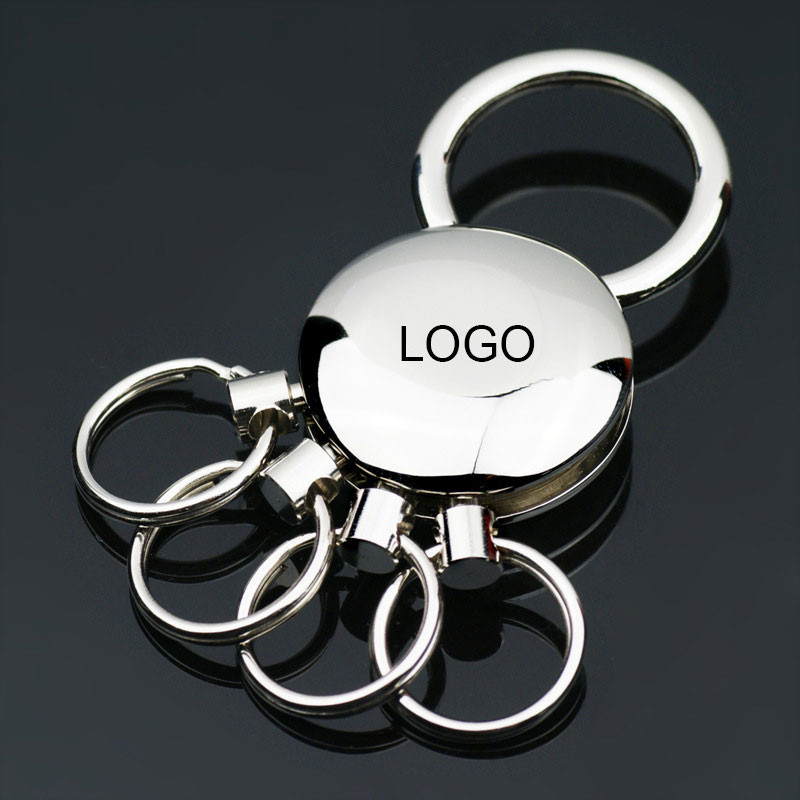 Round Metal Keychain 