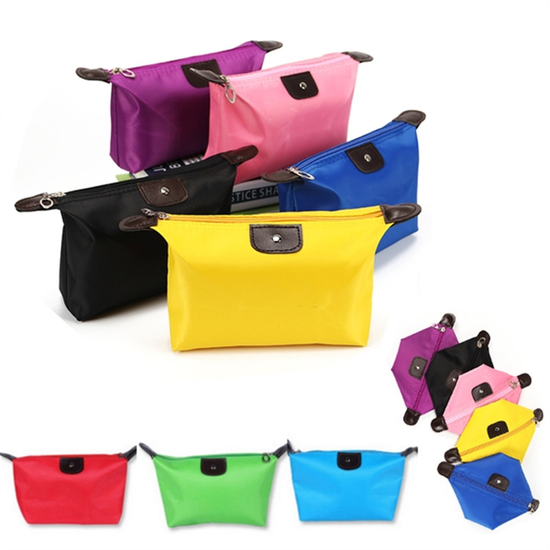 MOQ 100 pcs Nylon Waterproof Cosmetic Bag