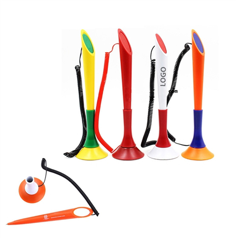 Plastic Horn Shape Desk Stand Pen