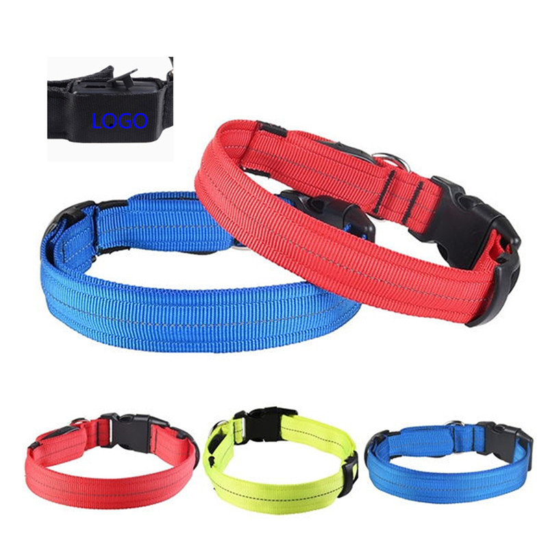 Nylon LED Flashing Dog Collar