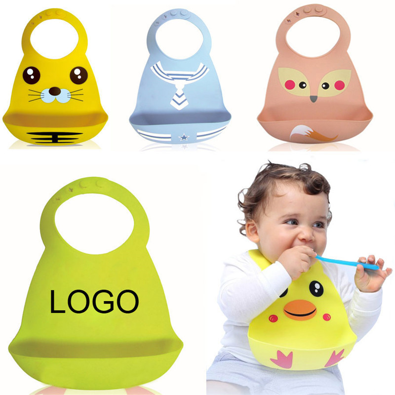 Baby Bib Silicone Waterproof Adjustable 