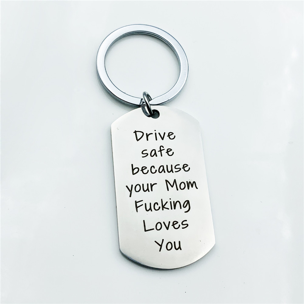 Drive Safe Customize Key Chain