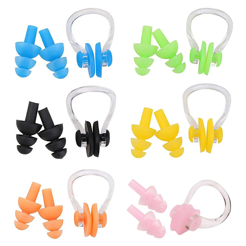 Swimming Nose Clip Earplugs Set 