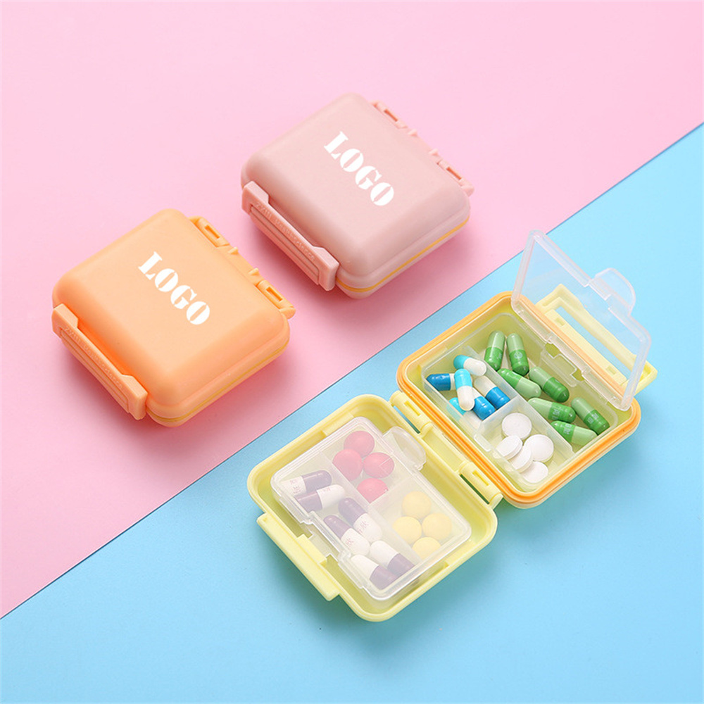 Portable Square Pill Container