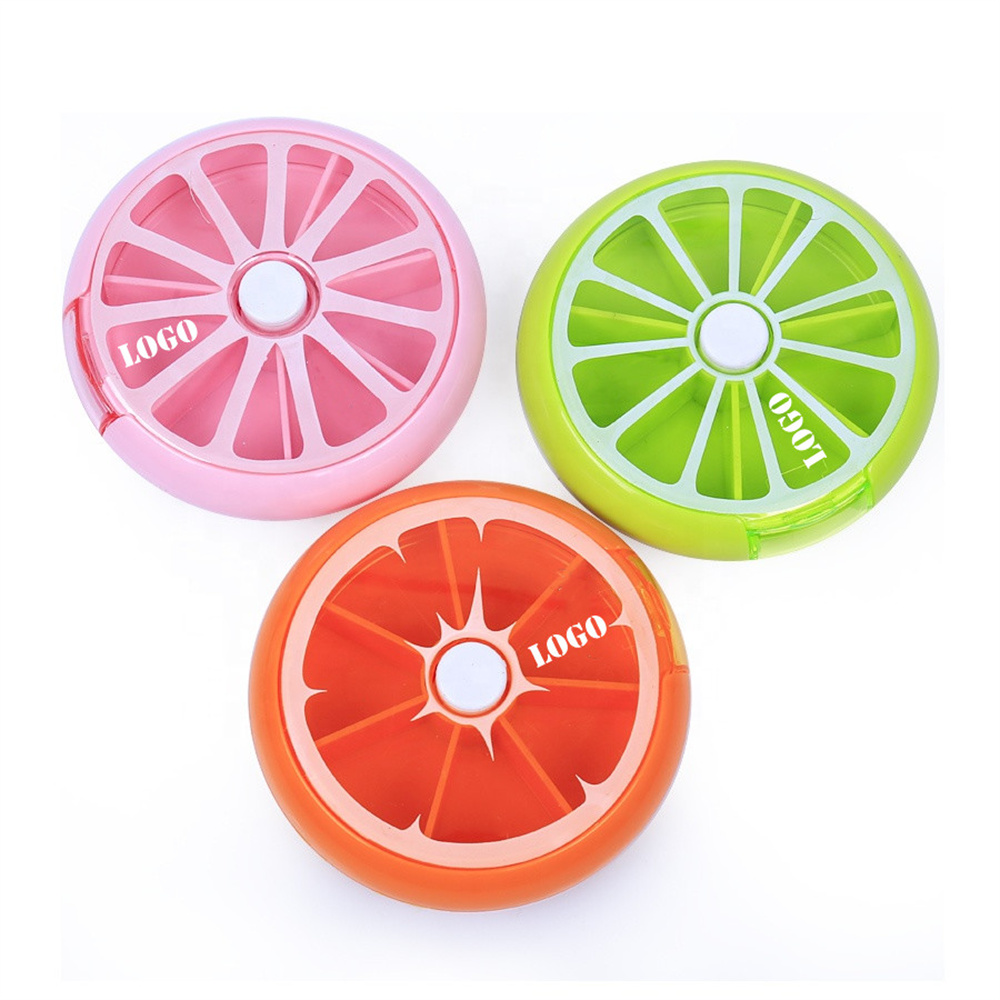 Round Fruit Portable Pills Storage Box