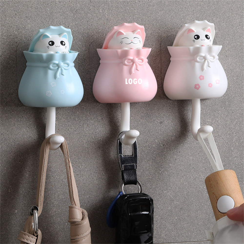 Cartoon Cat Decorative Key Hooks