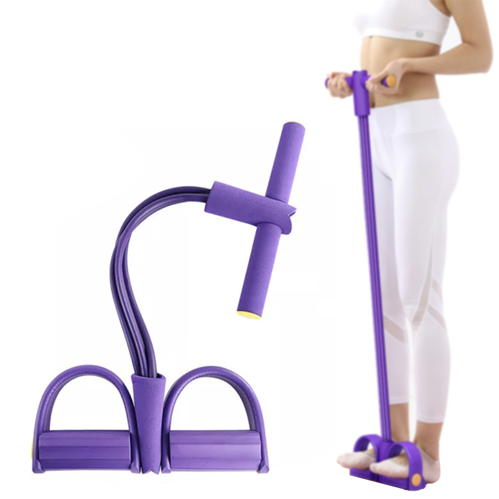 4 Tubes Elastic Pull Rope Resistance Band