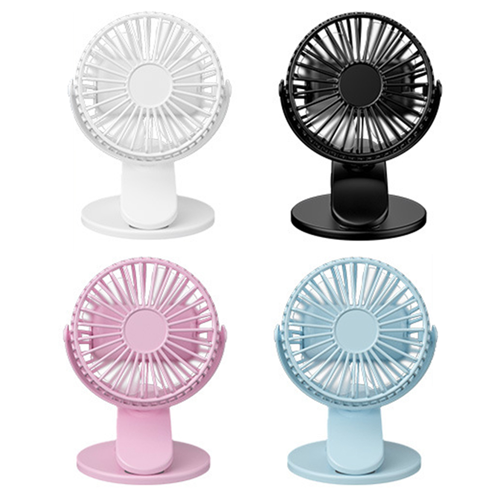 Clip- on Rechargeable USB Desk Fan