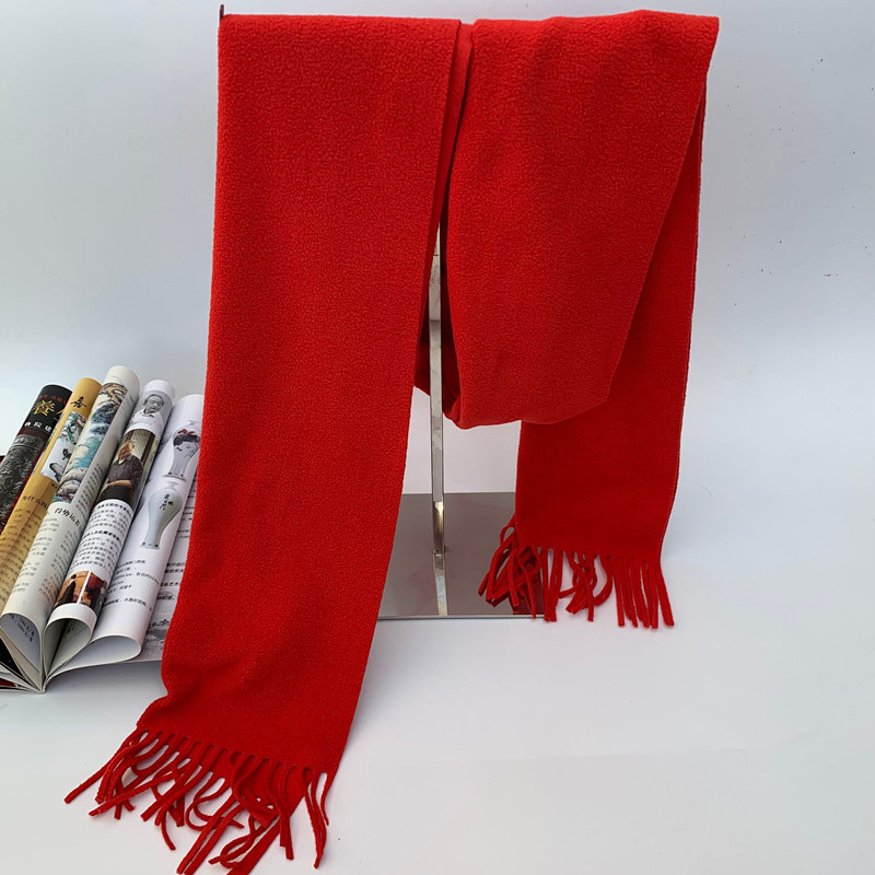 Red Fleece Scarf