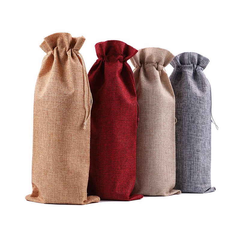 Sackcloth Wine Bag