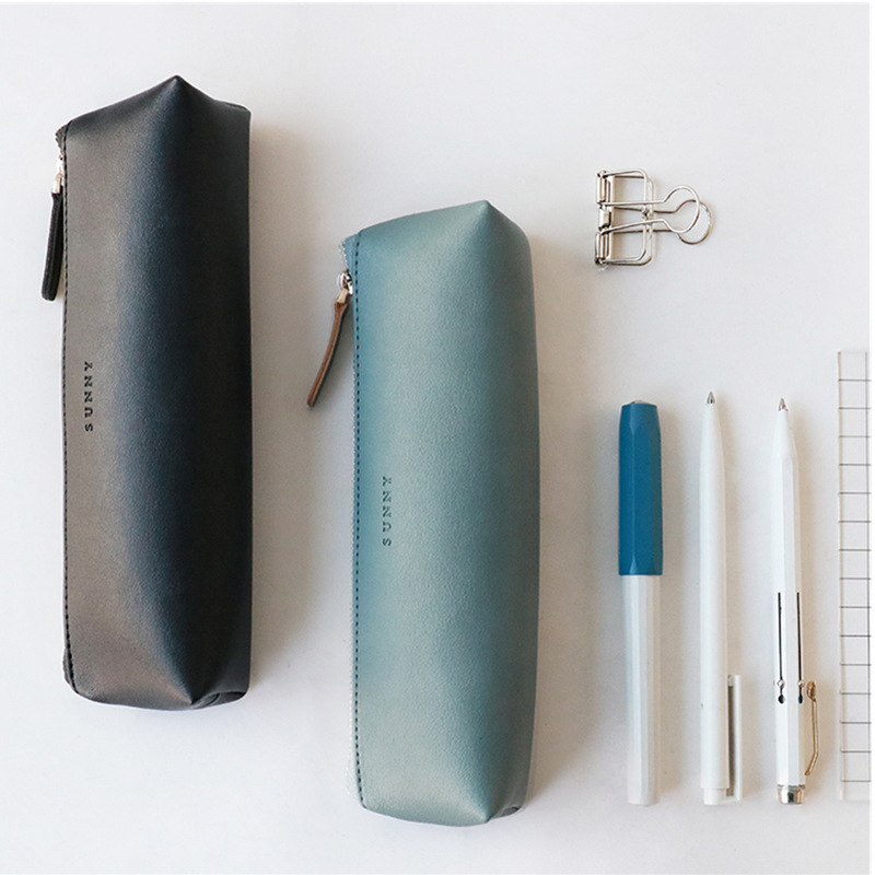 PU Zippered Pencil Case