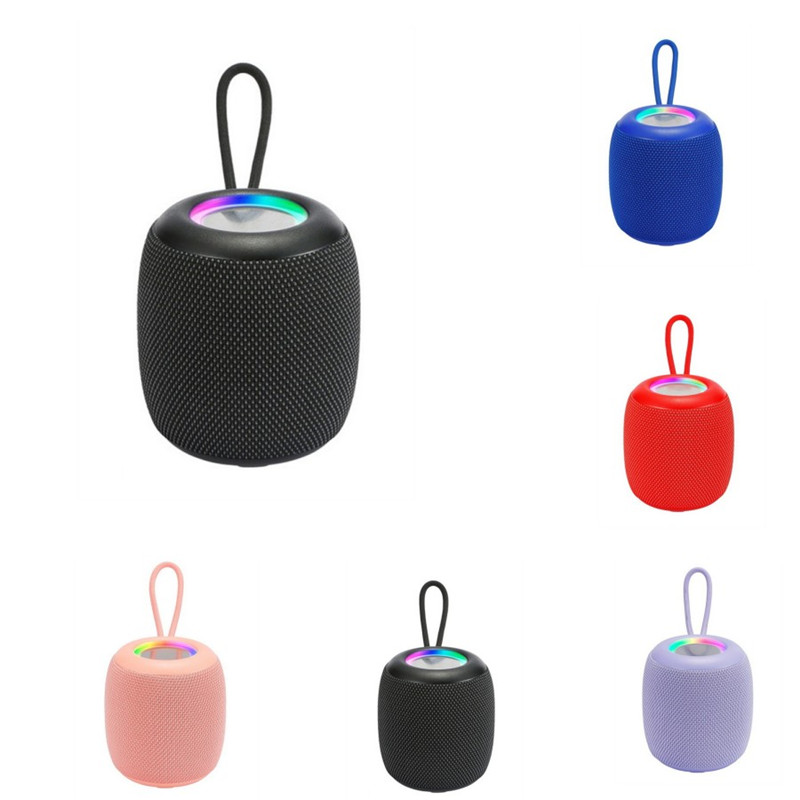 Wireless Cylinder Speaker With LED Light