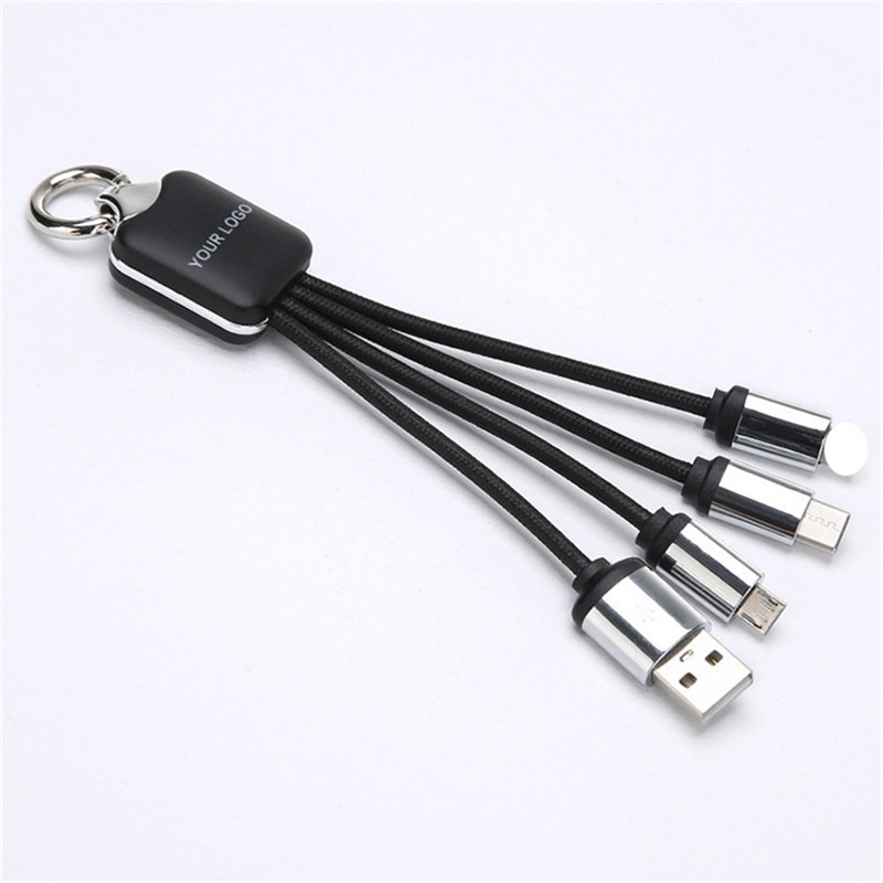  LED Light Logo 3 in 1 USB Charging Cable