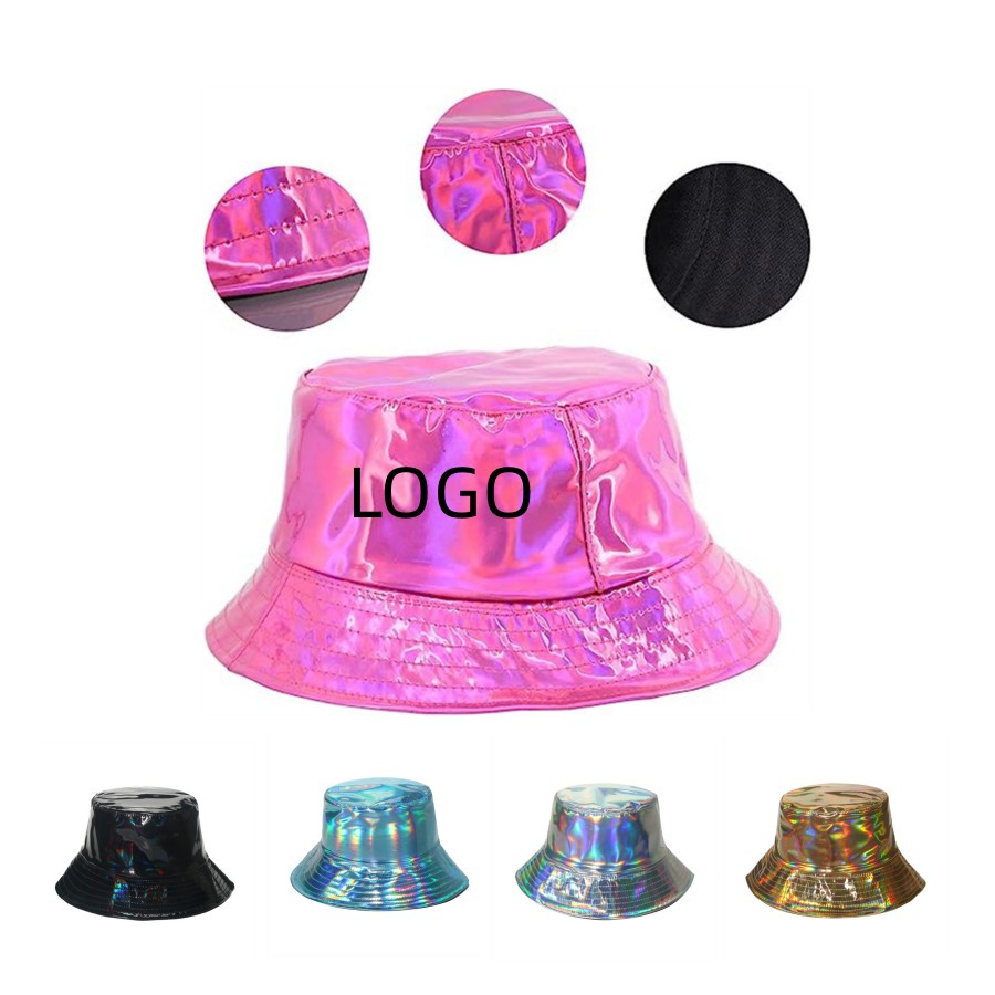 Unisex Fashion Metallic Hologram Waterproof Sun Hat