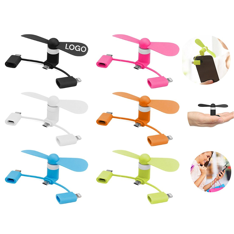 3 in 1 Portable Cell Smart Phone Fan