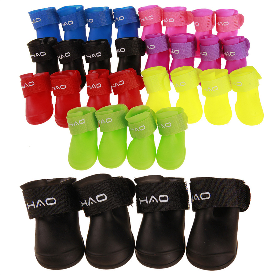 Pet Silicone Waterproof Rain Boots