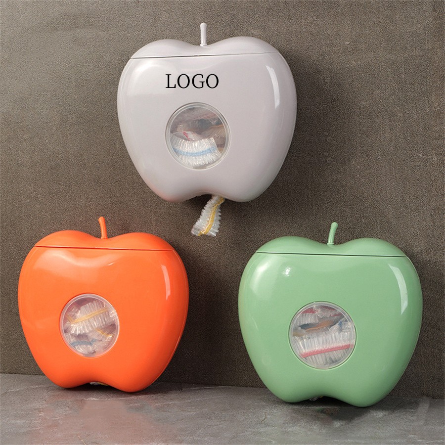 Apple Shaped Plastic Wrap Storage Box 