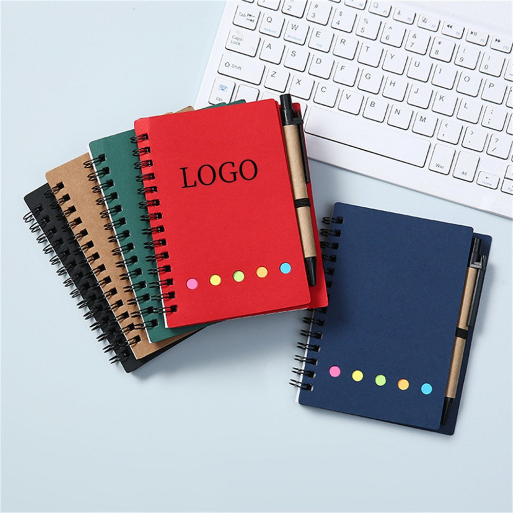  Notebook w/Sticky Notes and Flags & Pen
