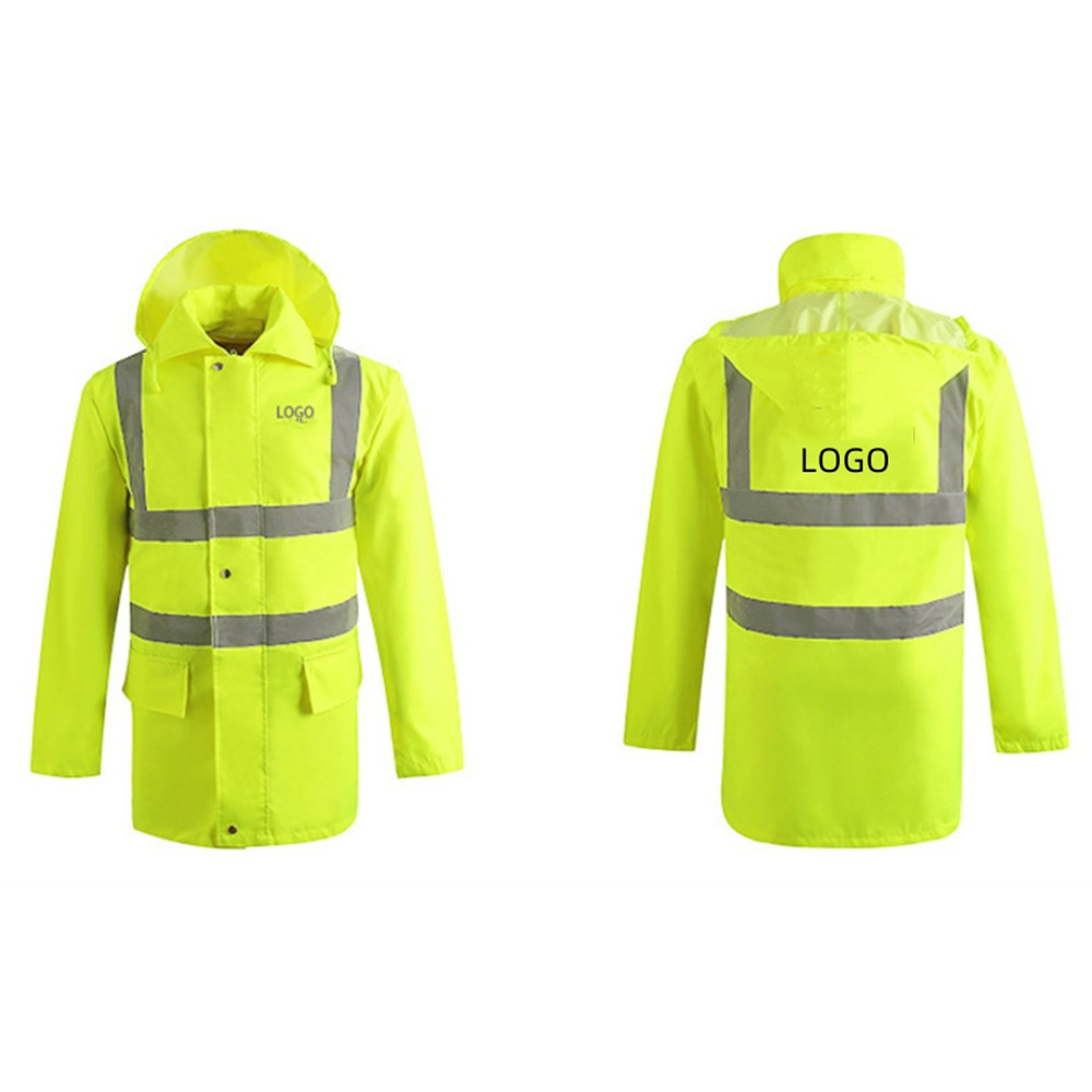 Waterproof Long Reflective Raincoat 