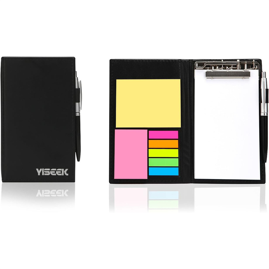 PU Leather Notebook Set with Pen & Sticky Notes - Business Gift Journal Notepad