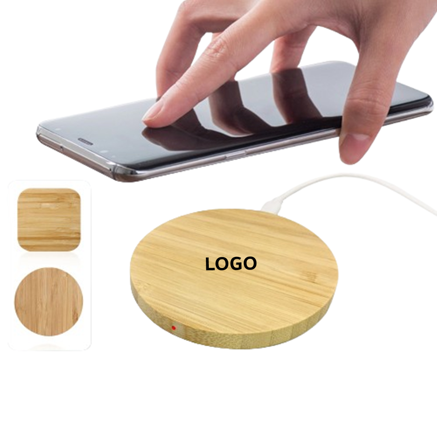 Eco-friendly Bamboo Wireless Charger for Phones