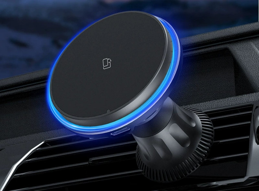 15W Fast-Charging Magnetic Car Phone Holder
