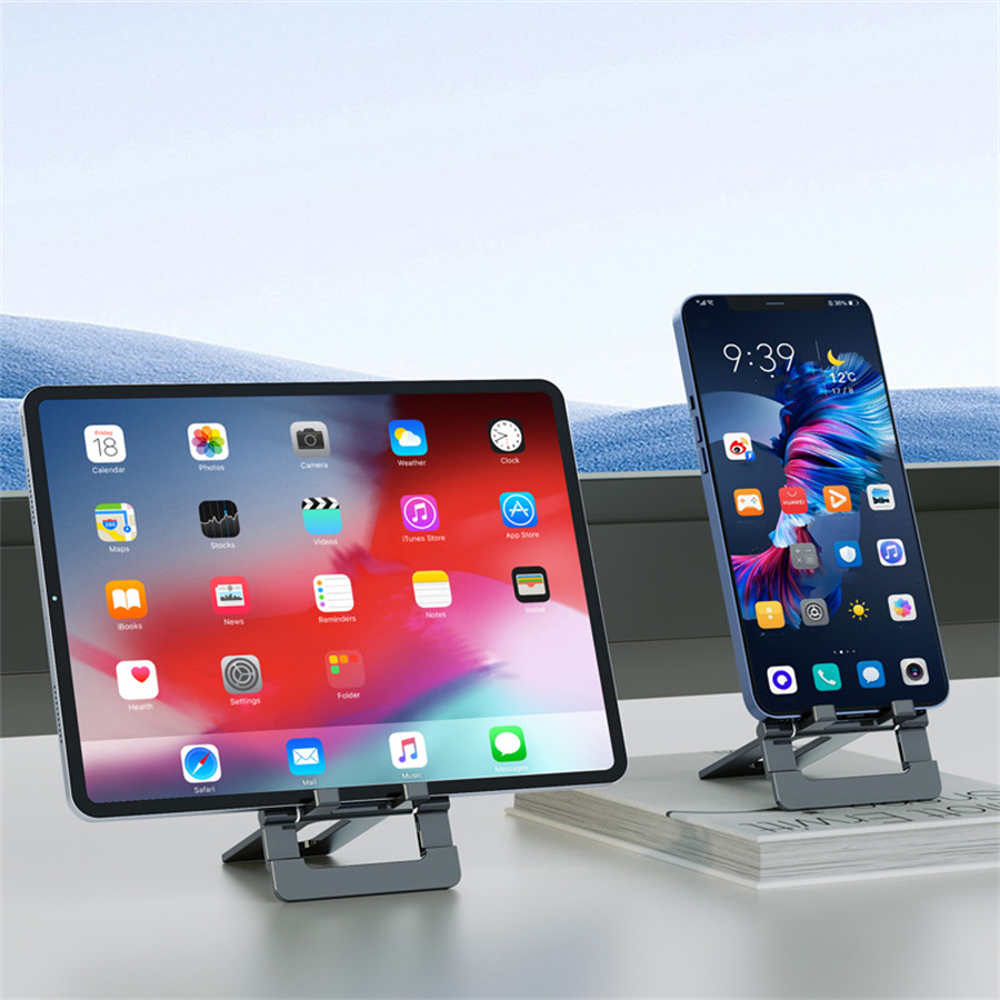Hot Selling Ultra-thin Folding Aluminum Alloy Phone Stand 