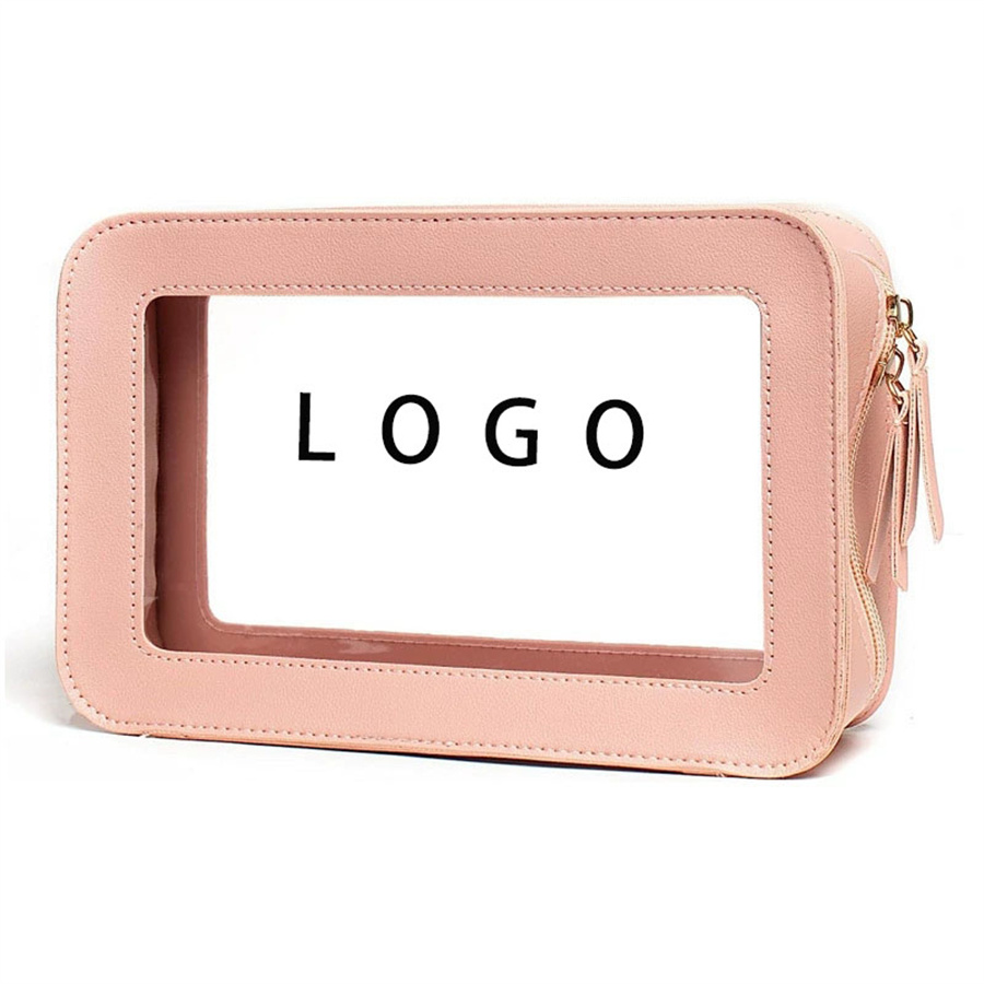 Transparent Zipper Cosmetic Bag 