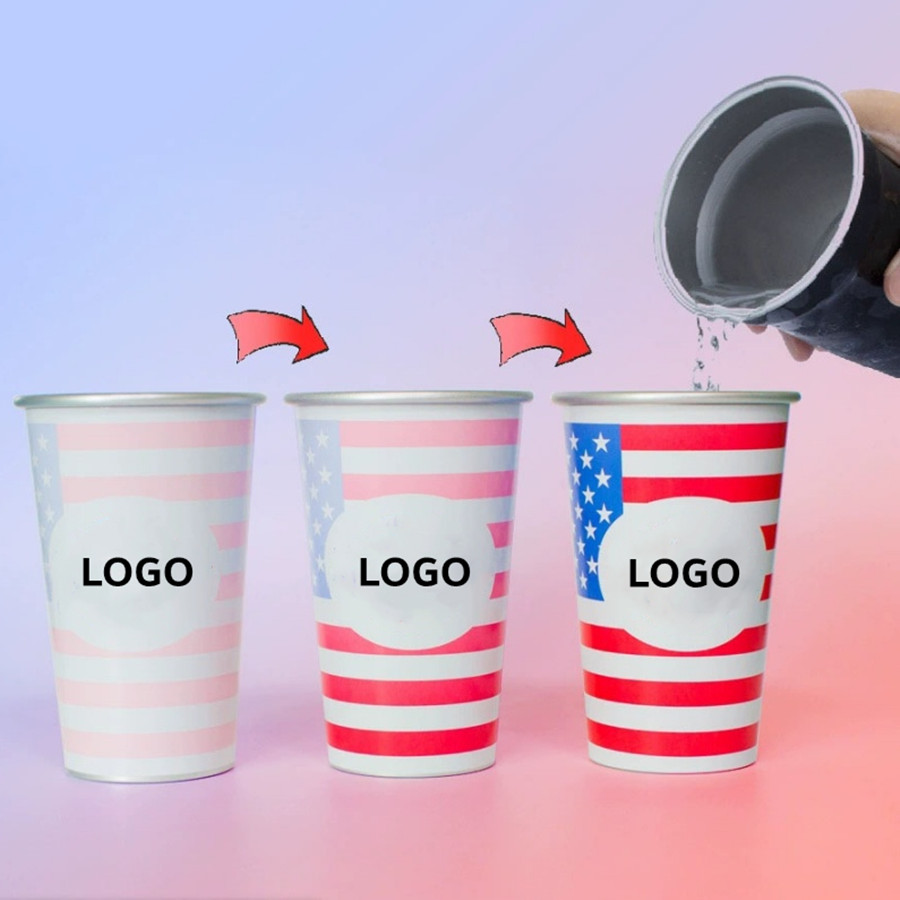 Large Capacity 20 Oz. Cold-Sensitive Color Changing Beer Cup with Customizable Logo