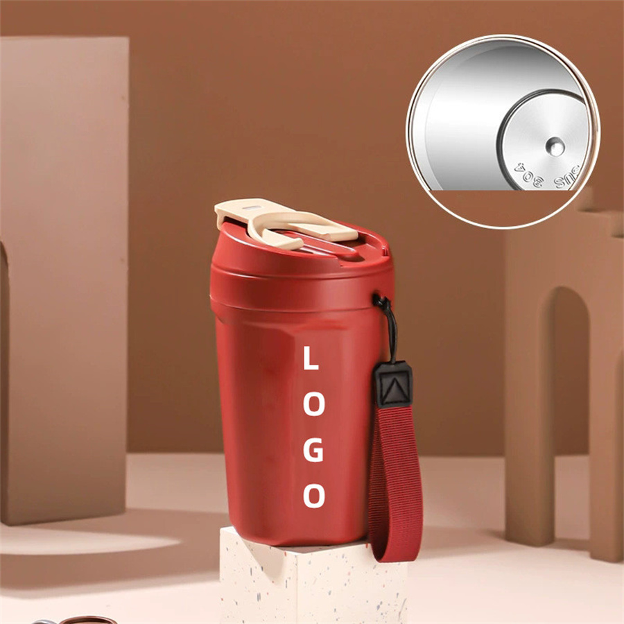 304 Stainless Steel Insulated Travel Cup with Strap