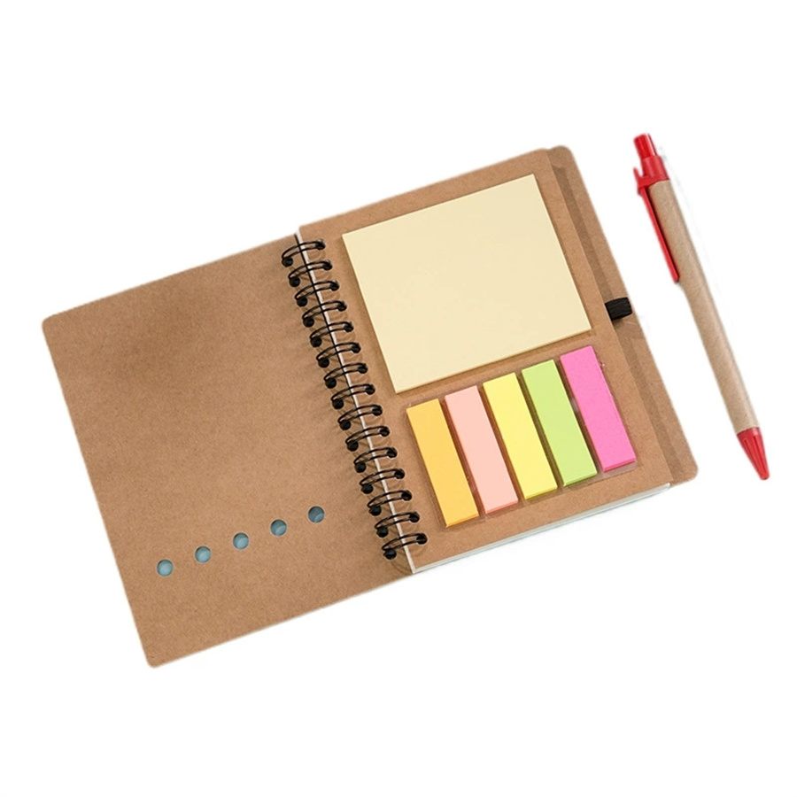 Coil-bound Notebook with Sticky Notes