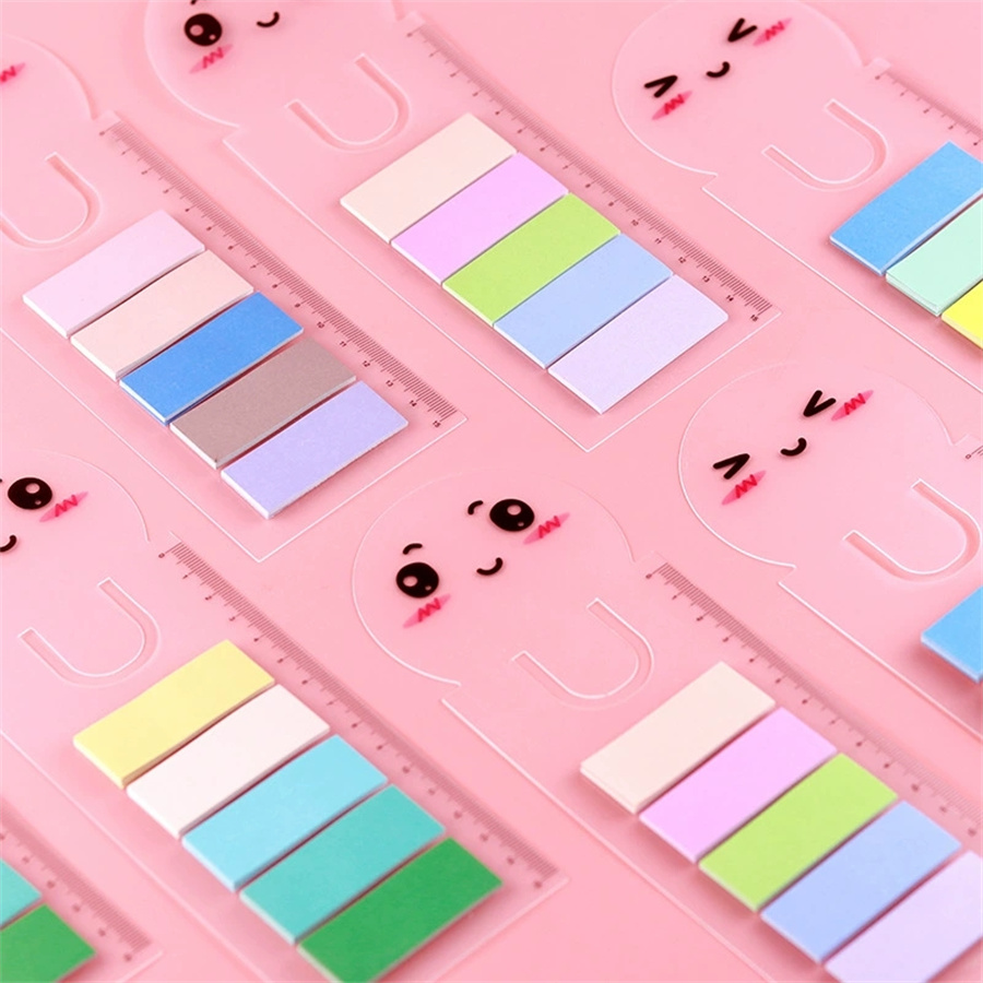 Creative Smiley Face Index Sticker Set
