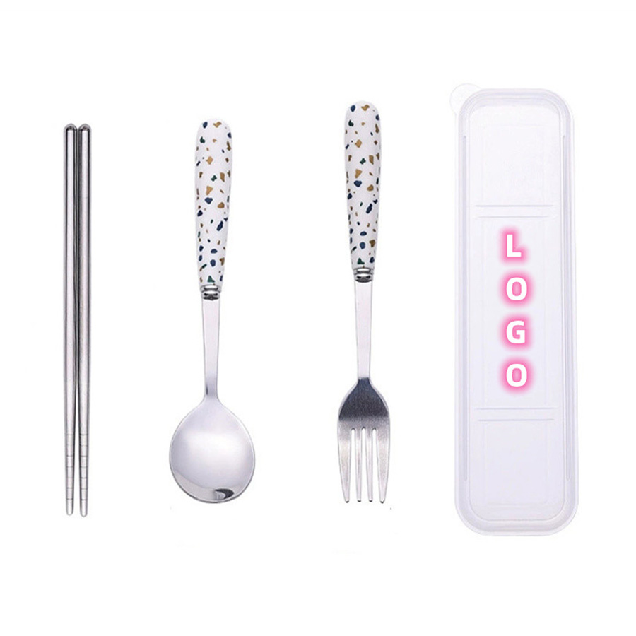 Crushed Stone Pattern Stainless Steel Cutlery Set