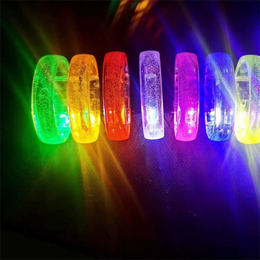 Wholesale Acrylic LED Flashing Bracelets 