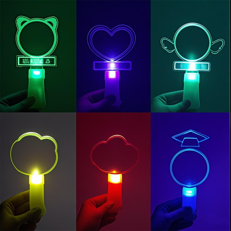 Acrylic LED Glow-in-the-Dark Handheld Sign for Events