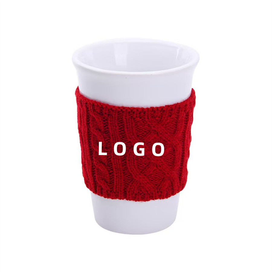 Knitted Cup Sleeve-Customizable for Coffee Cups and Ceramic Cups