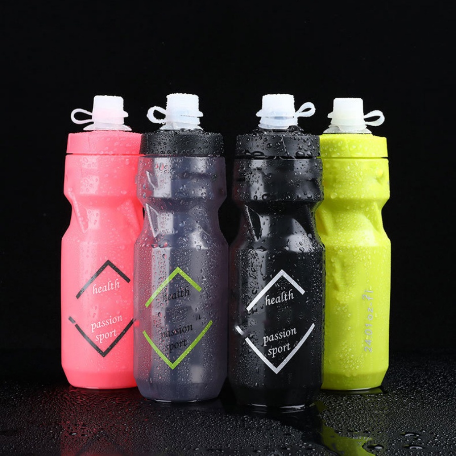 Mountain Bicycle Sports Water Bottle with Dust-proof Cover 