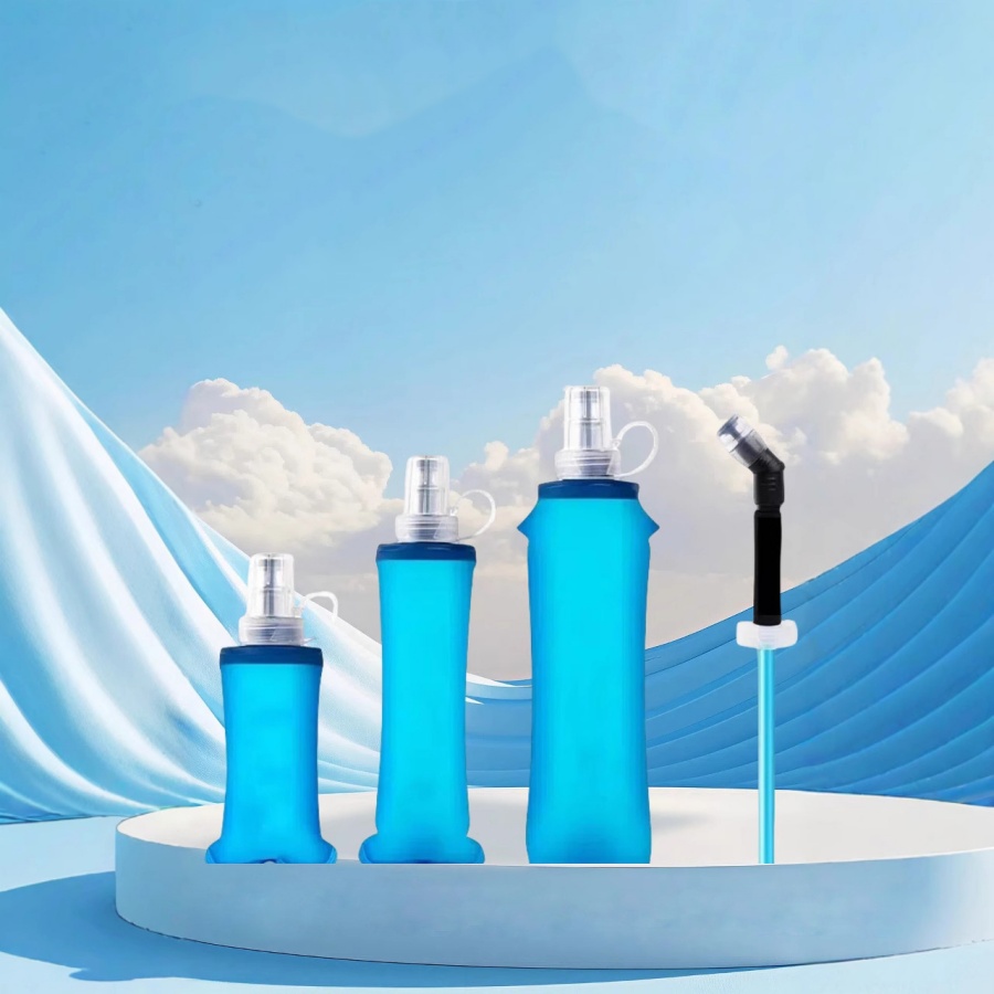TPU Foldable Sports Water Bottle 