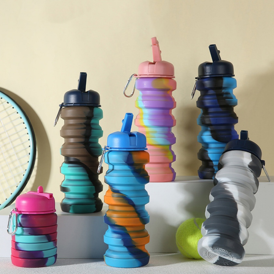 17oz Food-grade Silicone Foldable Drinking Cup for Outdoor